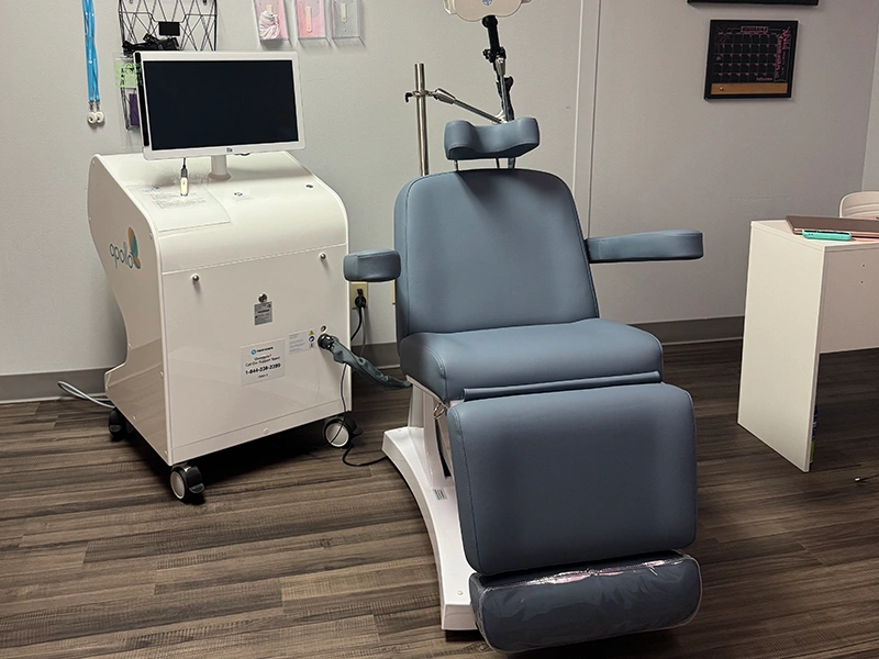 TMS therapy room at South Texas Mental Health Associates Corpus Christi